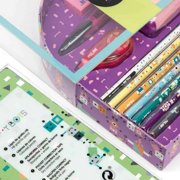 MILAN GIFT BOX HAPPY BOTS LILA