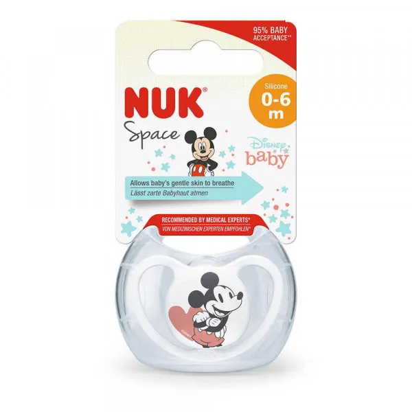 NUK VARALICA SILIKON MICKEY SPACE BOX 0-6M