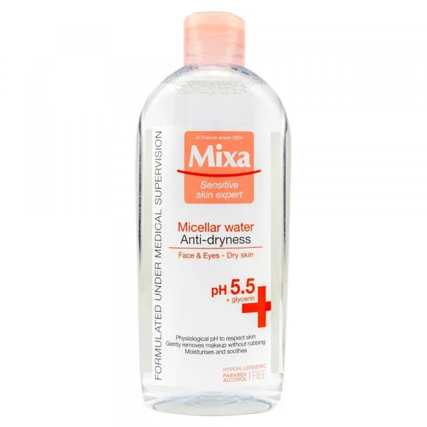 MIXA MICELARNA VODA ZA OSETLJIVU I SUVU KOŽU 400 ML 