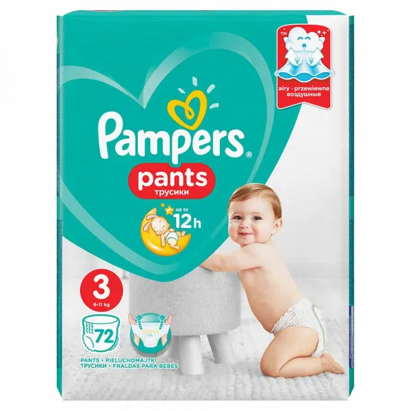 PAMPERS PELENE GACICE GP MIDI 3, 6-11KG, 76KOM