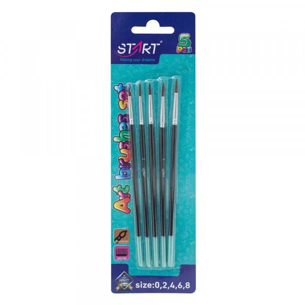 START CETKICE AKVAREL SET 5 KOM, BR. 0,2,4,6,8 START 