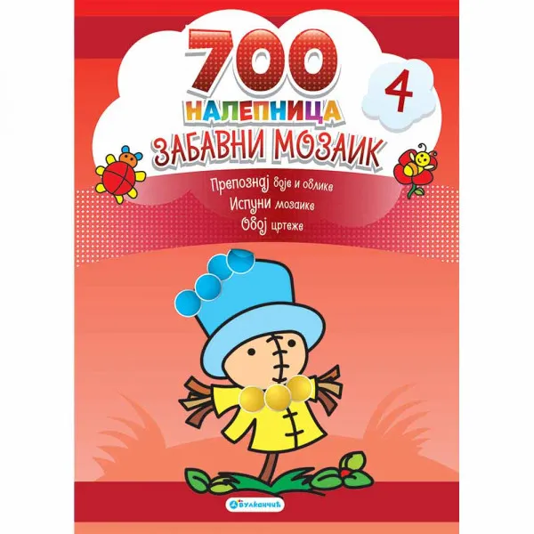 GRUPA AUTORA - 700 NALEPNICA ZABAVNI MOZAIK 4 