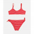 BLUKIDS KUPACI KOSTIM DVODELNI BIKINI GOFRR ROSSO MULTICOLOR