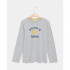 BLUKIDS MAJICA DUG RUKAV MEDIUM GREY MELANGE