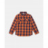 BLUKIDS KOSULJA DUG RUKAV BLUE/ORANGE CHECK