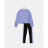 BLUKIDS MAJICA DUG RUKAV I HELANKE DEEP PERIWINKLE