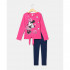 BLUKIDS MAJICA DUG RUKAV I HELANKE FUCHSIA PURPLE