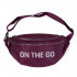 CHILDHME BANANA BAG ON THE GO HIP BAG AUBERGINE