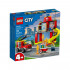 LEGO CITY FIRE STATION AND FIRE TRUCK