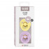 BIBS VARALICA KAUCUK SUNSHINE & VIOLET SKY 0-6M