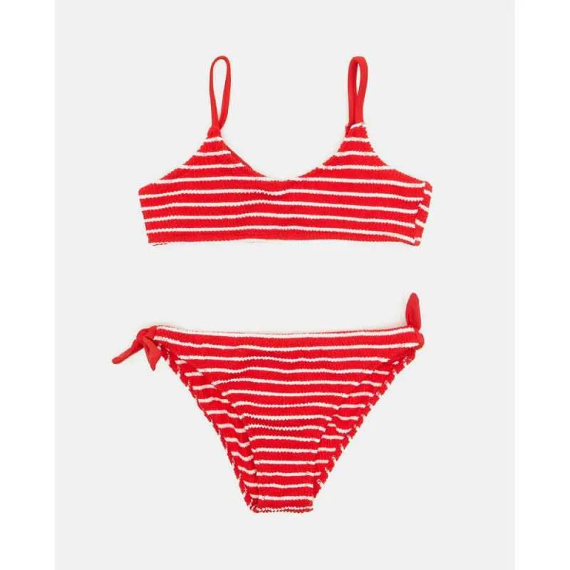 BLUKIDS KUPACI KOSTIM DVODELNI BIKINI GOFRR ROSSO MULTICOLOR