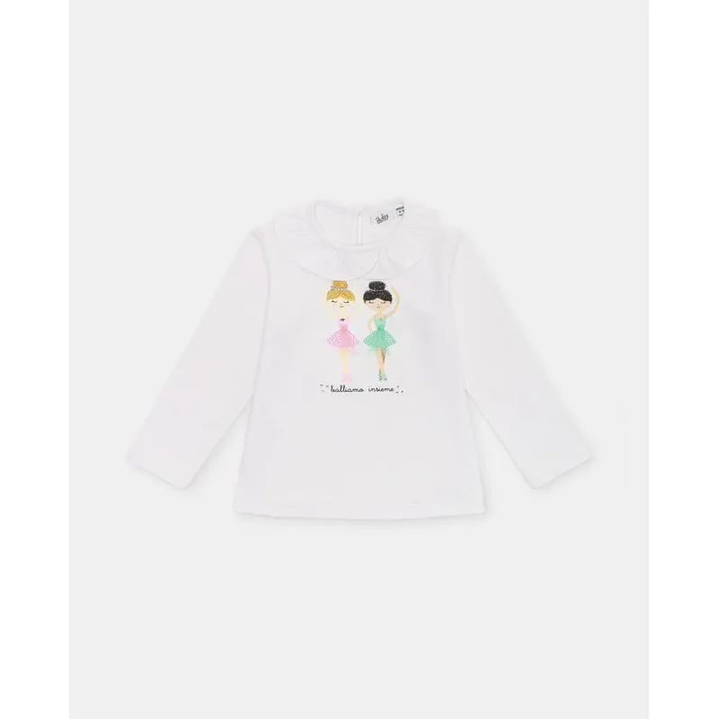 BLUKIDS MAJICA DUG RUKAV BRIGHT WHITE