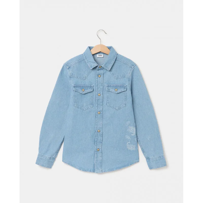 BLUKIDS KOSULJA DUG RUKAV DENIM SHIRT
