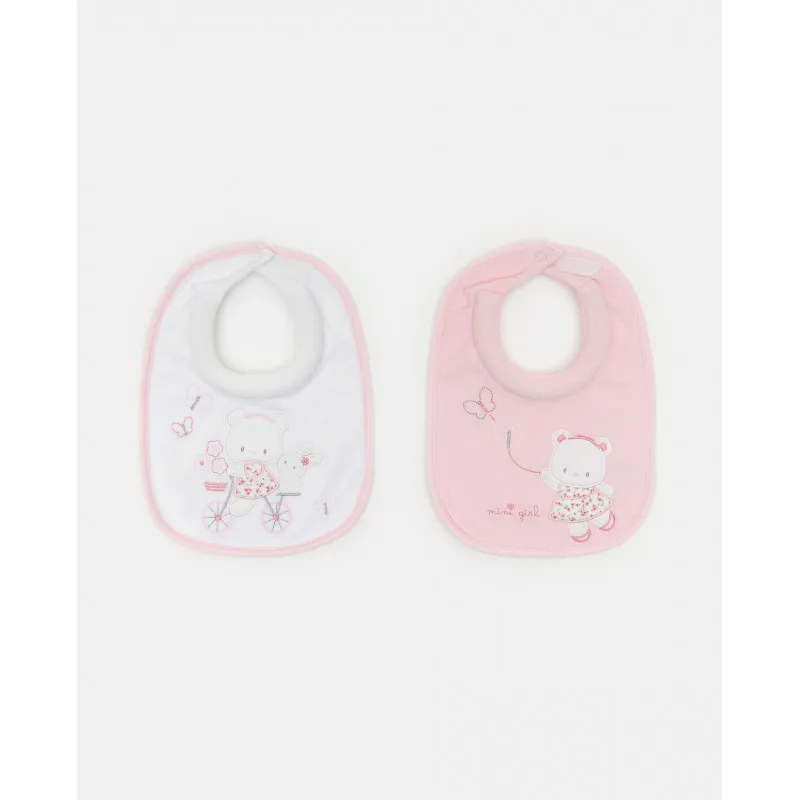BLUKIDS PORTIKLA 2PK BIB DENTIZIONE ROSA