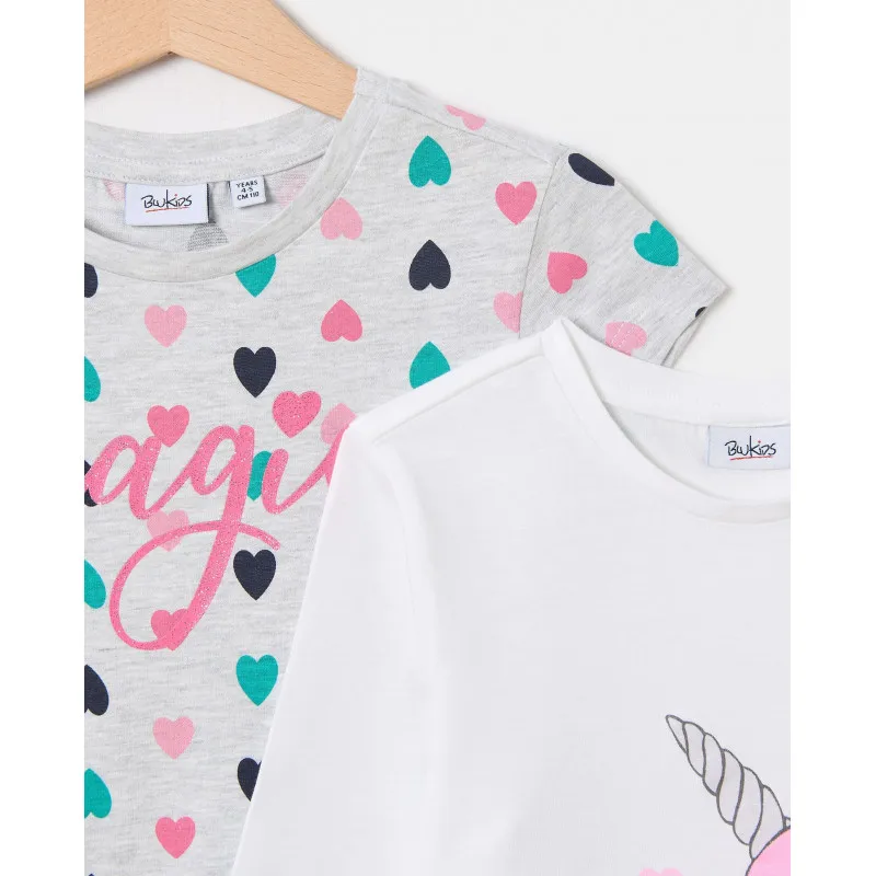 BLUKIDS MAJICA DUG RUKAV T-SHIRT BIPACK
