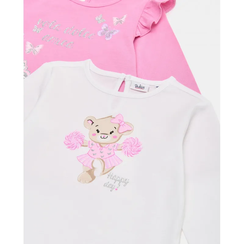 BLUKIDS MAJICA DUG RUKAV 2KOM TSHIRT BPACK