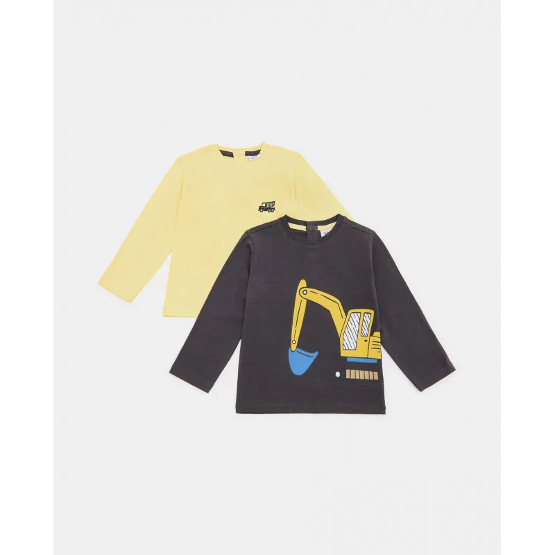 BLUKIDS MAJICA DUG RUKAV 2KOM TSHIRT BPACK