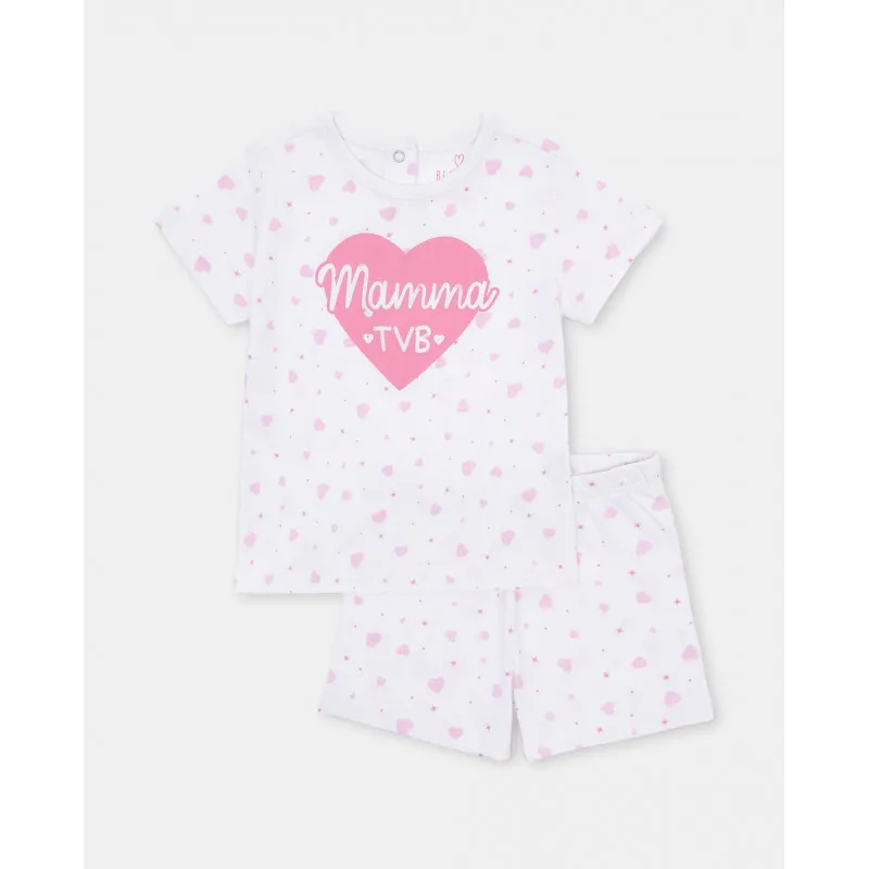BLUKIDS PIDZAMA SHORT PJA GIRL MAMMA