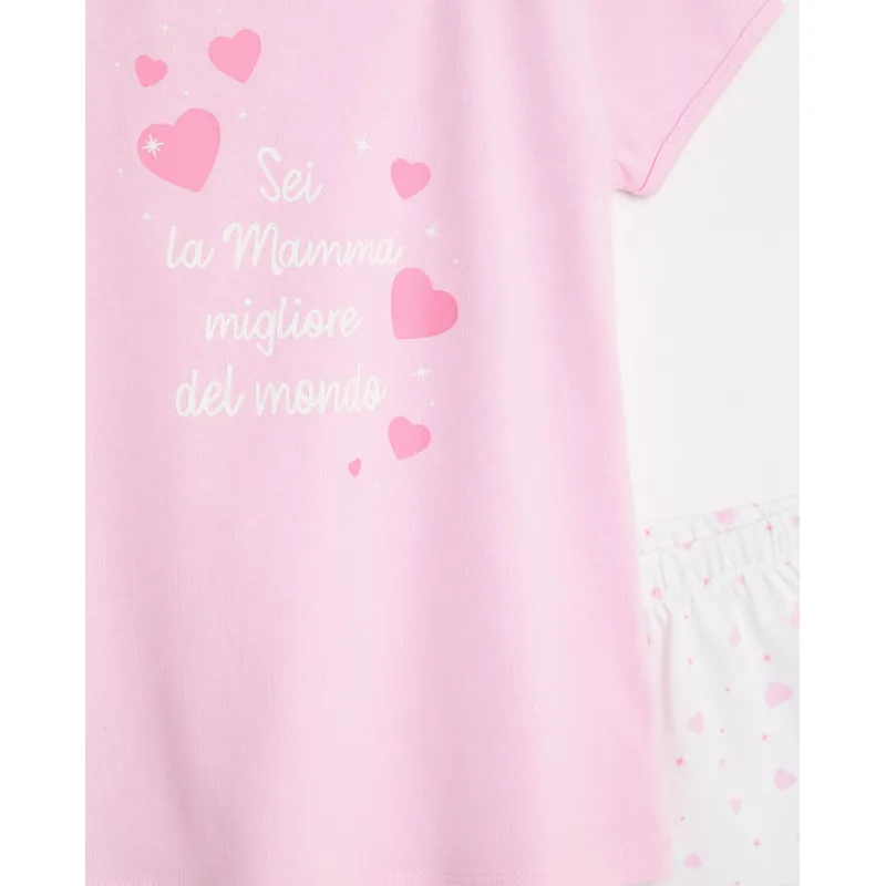 BLUKIDS PIDZAMA SHORT PJA GIRL 2/8 MAMMA