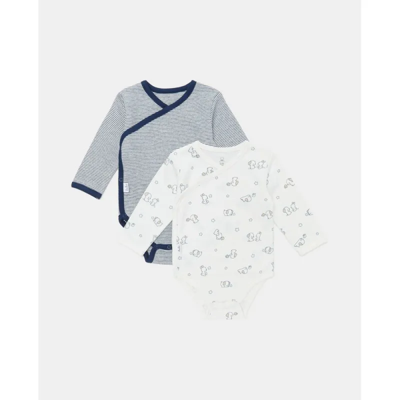 BLUKIDS BODI DUG RUKAV MARITIME BLUE