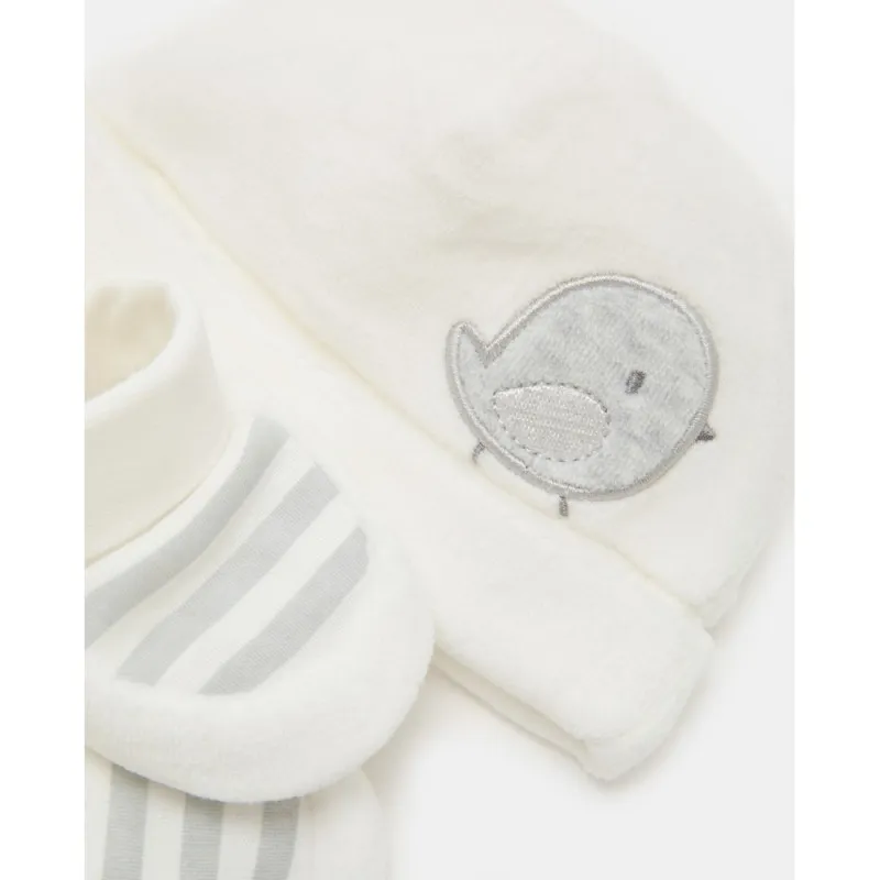 BLUKIDS SET KAPA I POPKE MARSHMALLOW