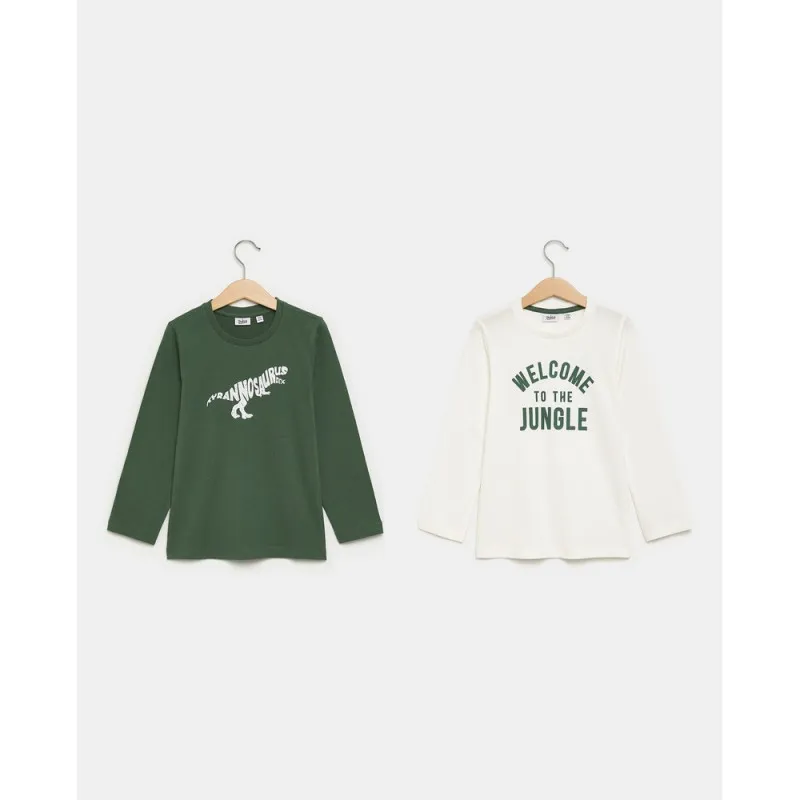BLUKIDS MAJICA DUG RUKAV DUCK GREEN