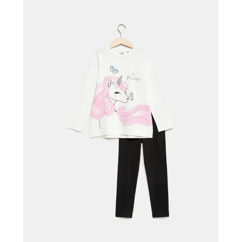 BLUKIDS SET MAJICA DUG RUKAV I HELANKE SNOW WHITE