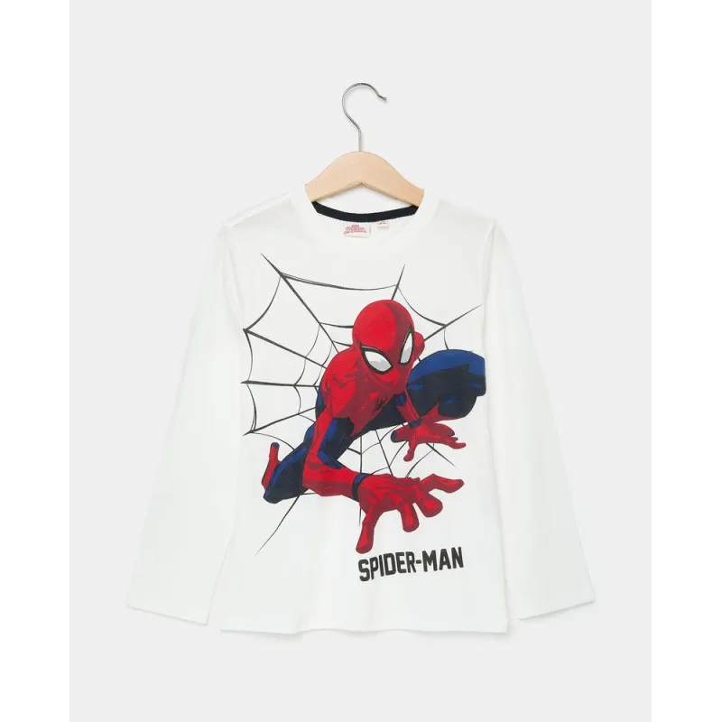 BLUKIDS MAJICA DUG RUKAV SPIDERMAN BLANC DE BLANC