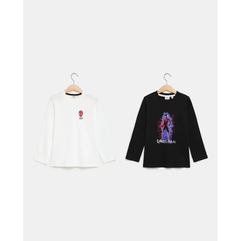 BLUKIDS MAJICA DUG RUKAV SPIDERMAN BLANC DE BLANC