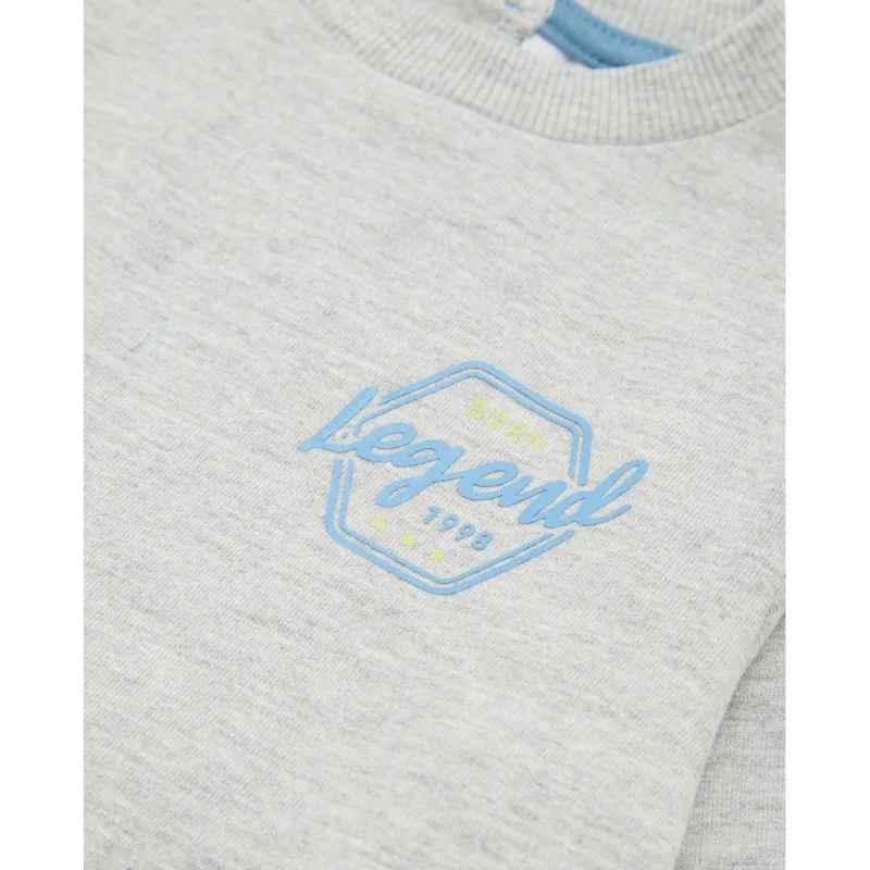 BLUKIDS TRENERKA LIGHT GREY MELANGE