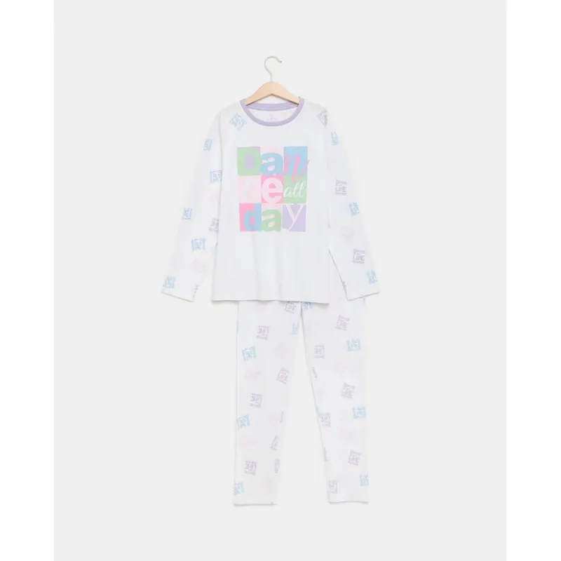 BLUKIDS PIDZAMA BRIGHT WHITE