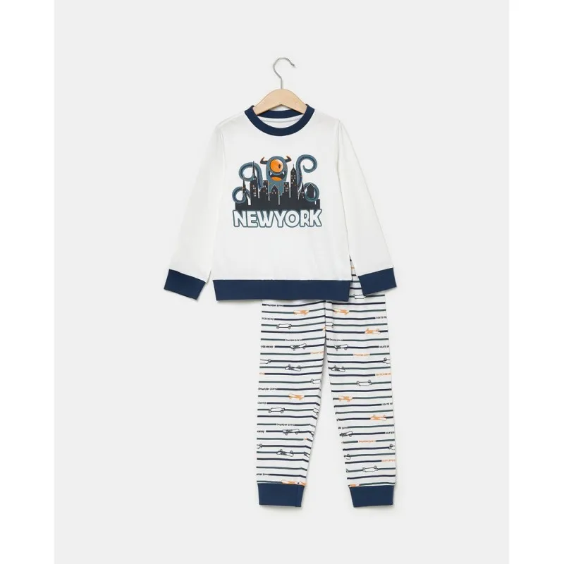 BLUKIDS PIDZAMA OFF WHITE