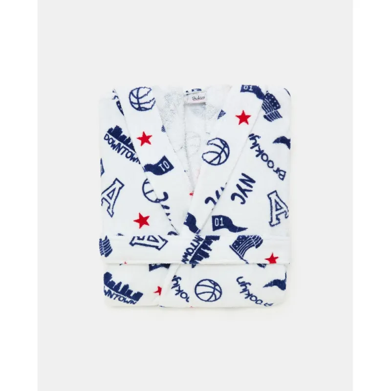 BLUKIDS BADEMANTIL BRIGHT WHITE