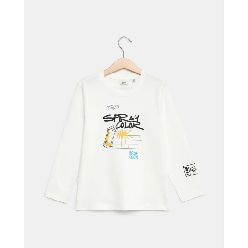 BLUKIDS MAJICA DUG RUKAV BLANC DE BLANC