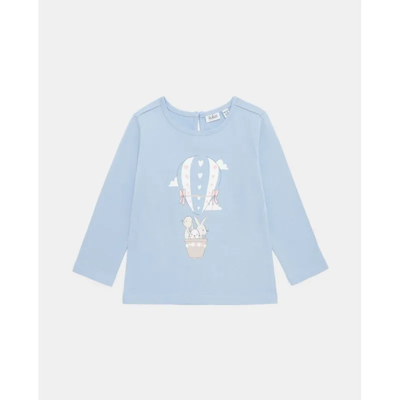 BLUKIDS MAJICA DUG RUKAV BRUNNERA BLUE