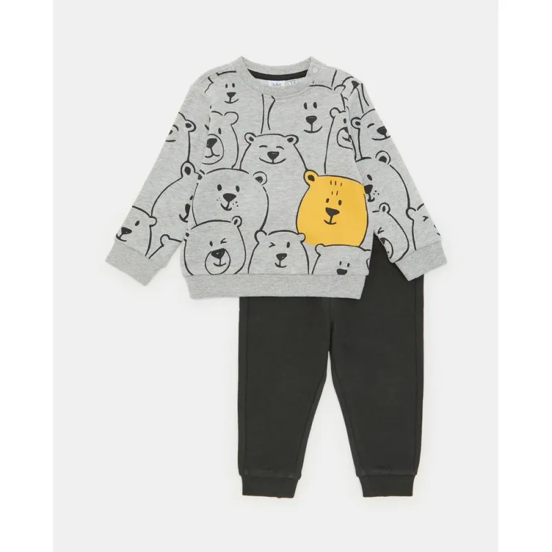 BLUKIDS TRENERKA LIGHT GREY MELANGE