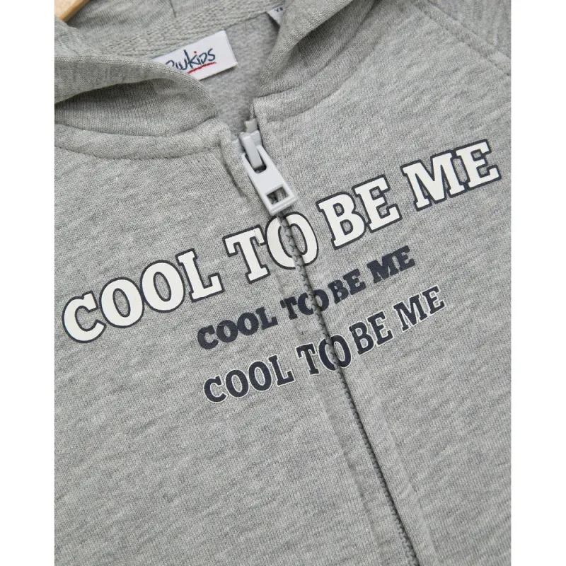 BLUKIDS DUKS SA KAPULJACOM MEDIUM GREY MELANGE