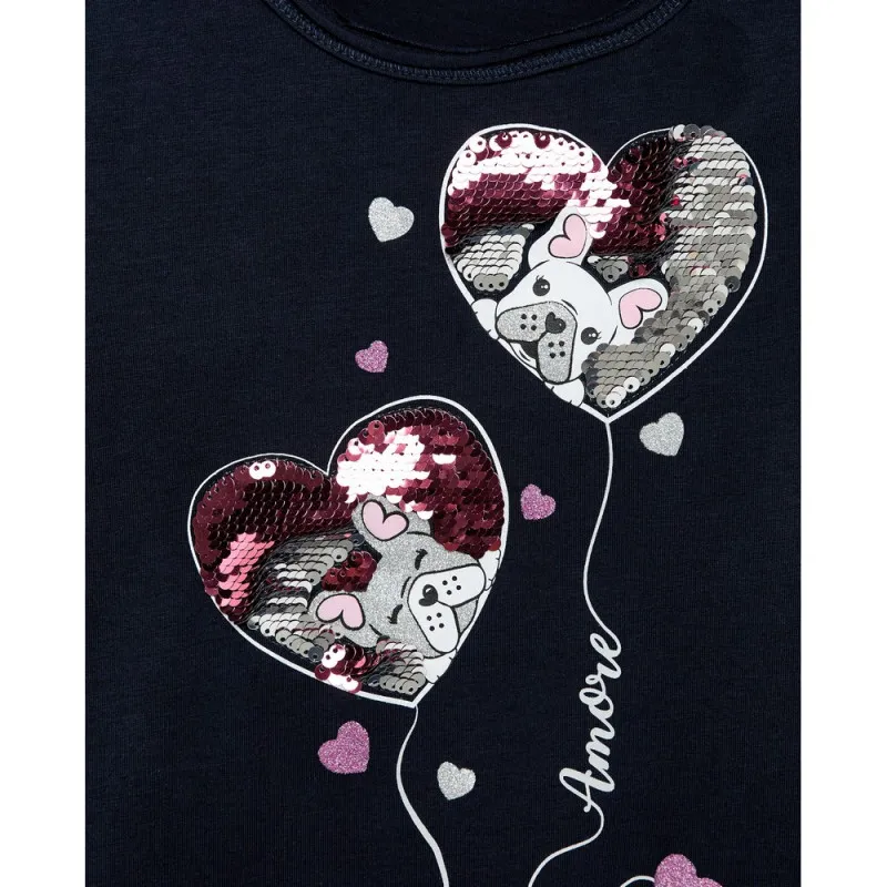 BLUKIDS MAJICA DUG RUKAV DRESS BLUES