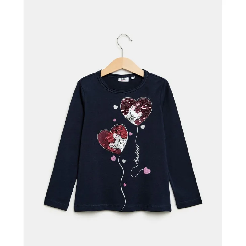 BLUKIDS MAJICA DUG RUKAV DRESS BLUES