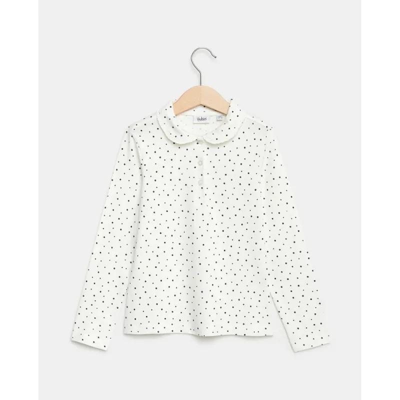 BLUKIDS MAJICA POLO DUG RUKAV SNOW WHITE