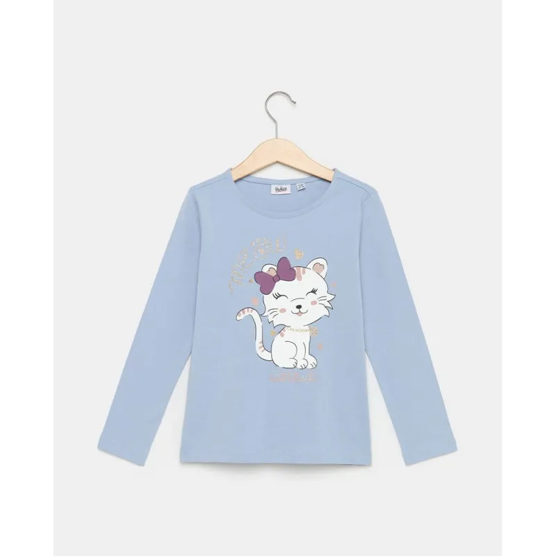 BLUKIDS MAJICA DUG RUKAV CASHMERE BLUE