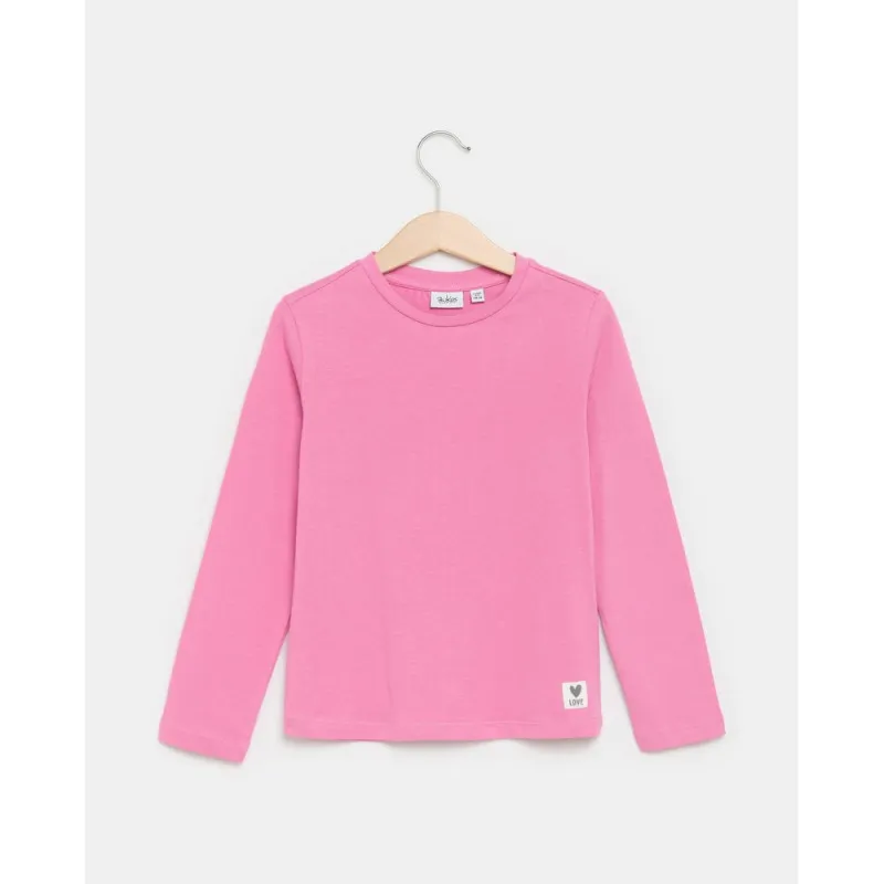 BLUKIDS MAJICA DUG RUKAV FUCHSIA PINK