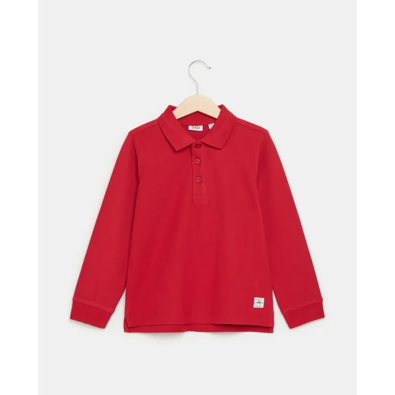 BLUKIDS MAJICA POLO DUG RUKAV RIO RED