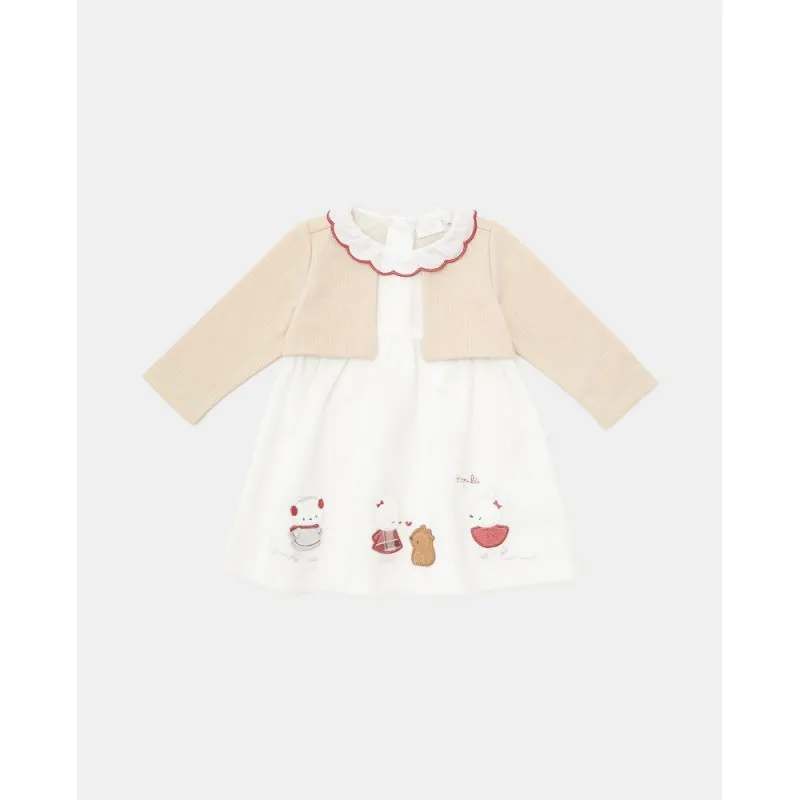 BLUKIDS SET HALJINA I BOLERO BLANC DE BLANC