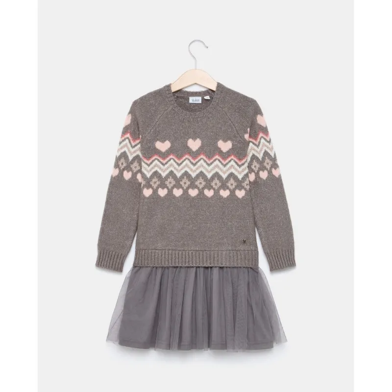 BLUKIDS HALJINA MEDIUM GREY MELANGE