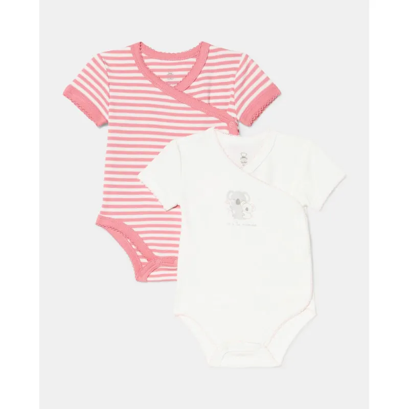 BLUKIDS BODI KRATAK RUKAV 2 KOM MAUVEGLOW