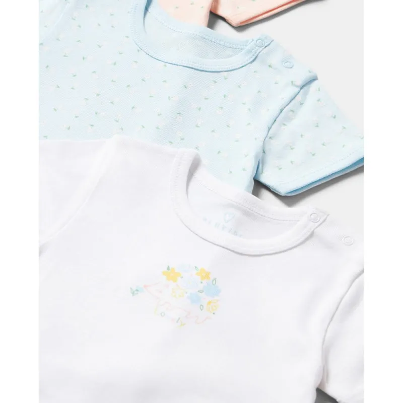 BLUKIDS BODI KRATAK RUKAV 3 KOM MULTICOLOUR
