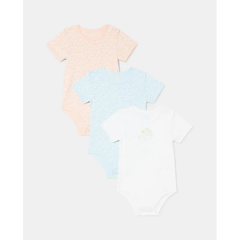 BLUKIDS BODI KRATAK RUKAV 3 KOM MULTICOLOUR