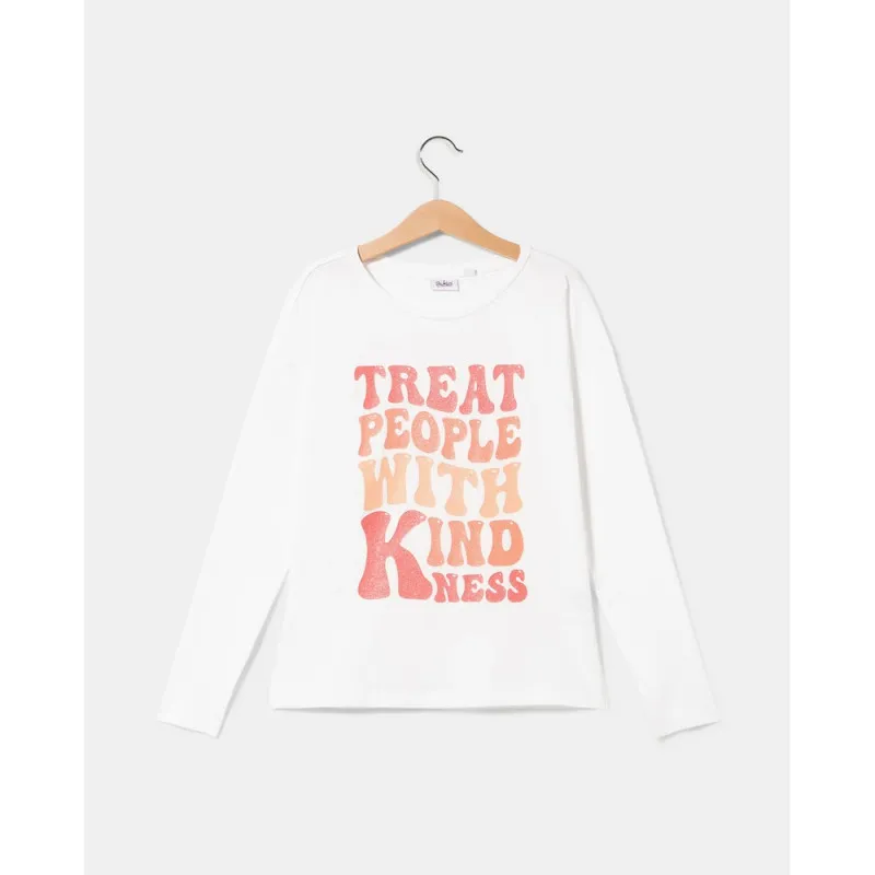 BLUKIDS MAJICA DUG RUKAV BRIGHT WHITE