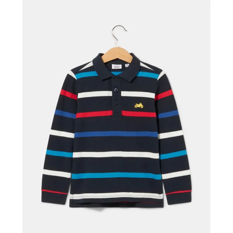 BLUKIDS MAJICA POLO DUG RUKAV NIGHT SKY